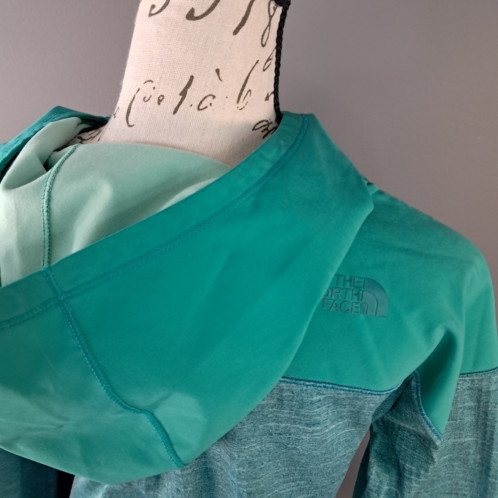 The North Face Women’s Mountain Athletics Teal Dynamix Hoodie Size Small - Picture 6 of 12